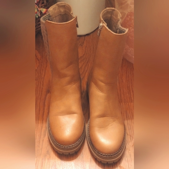 Sam & Libby Tan Ankle Booties# - Picture 2 of 3